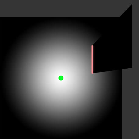 shadow polygon left after cutting