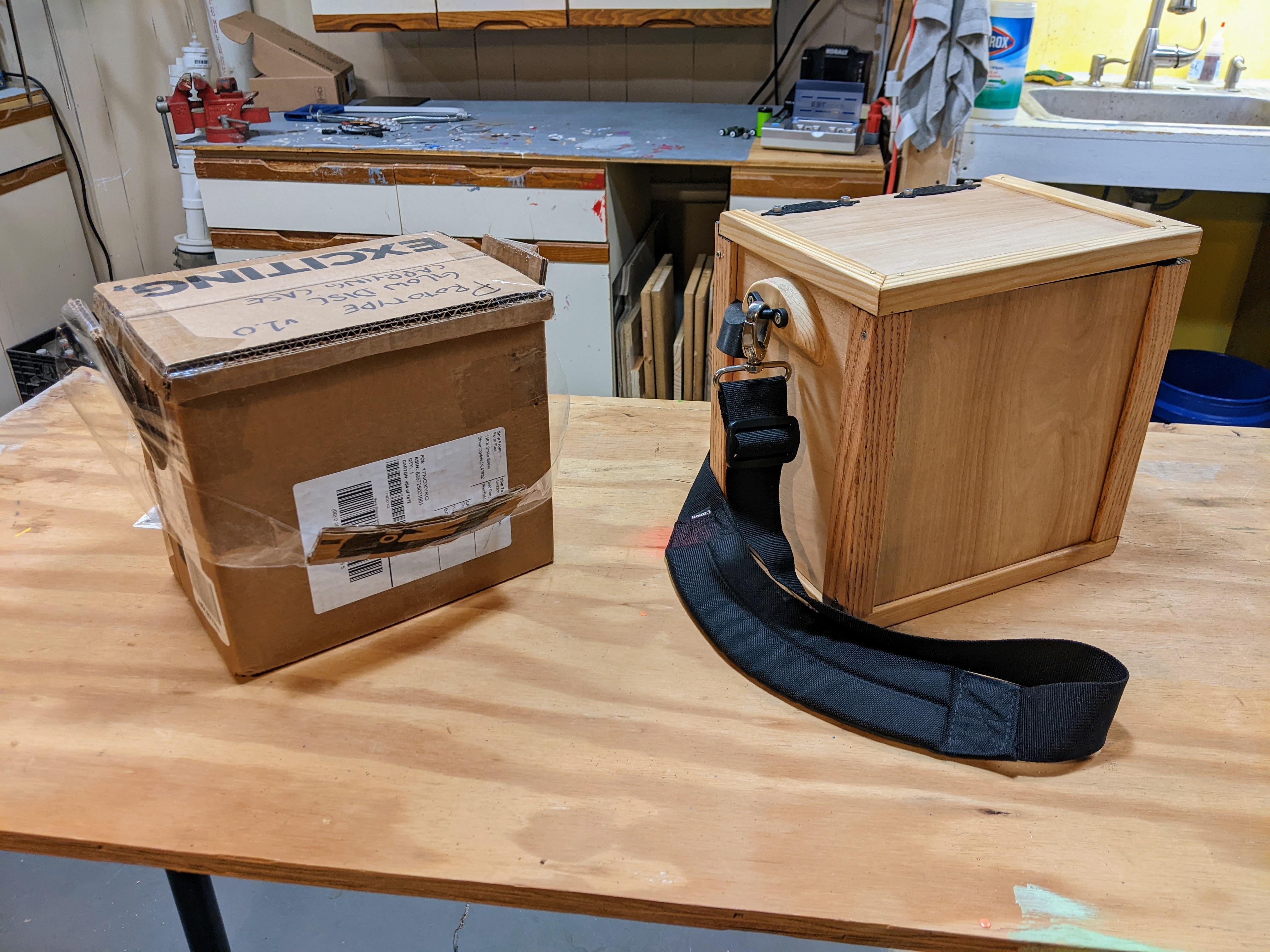 Prototype vs final, side by side