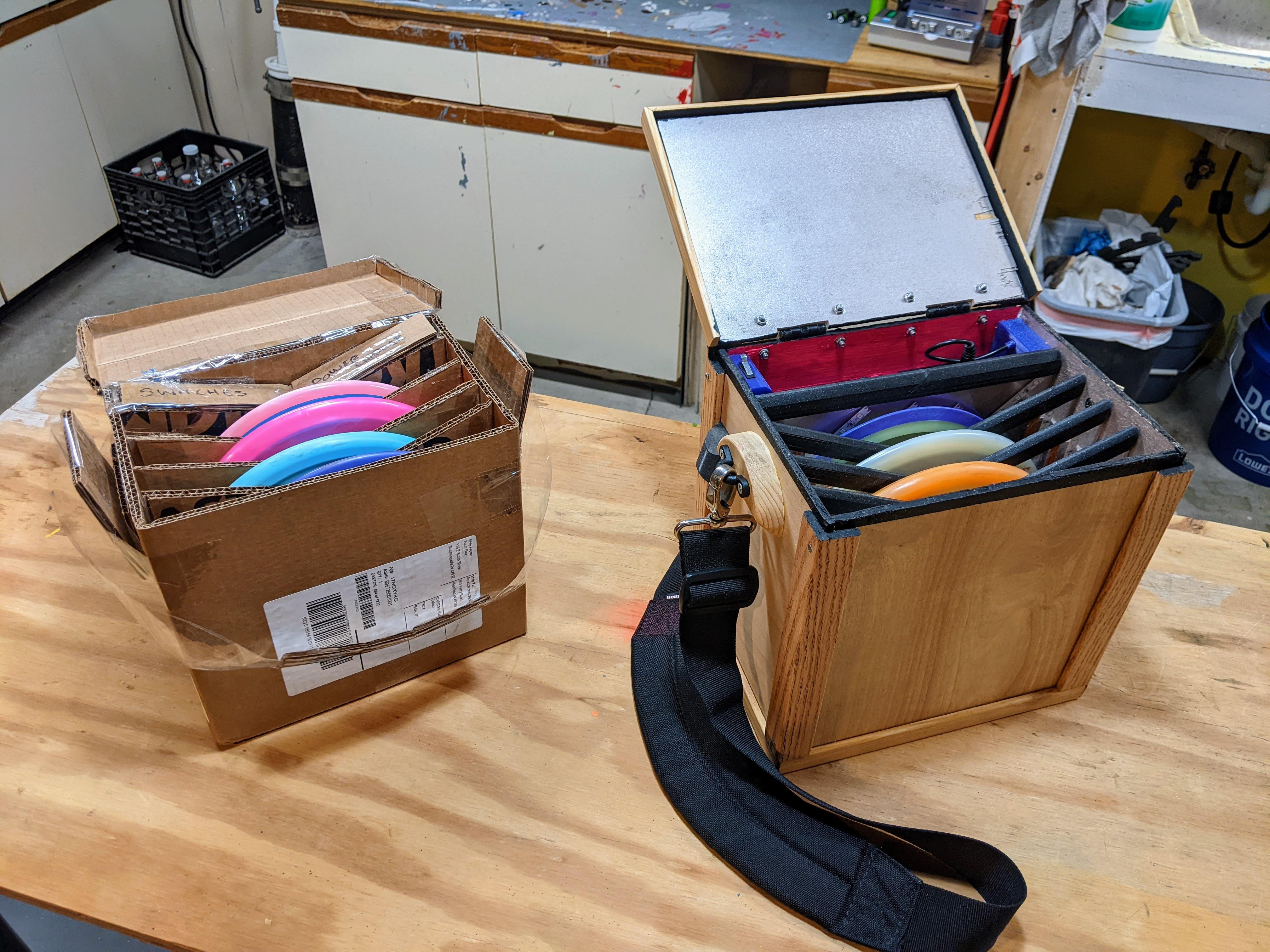 Prototype vs final, both open