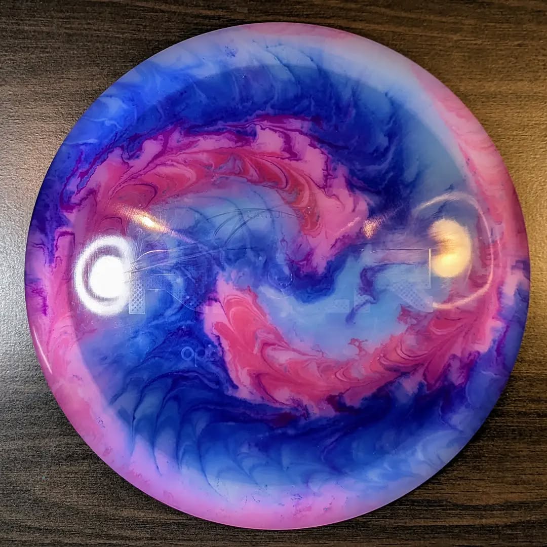 Latitude 64 River, dyed with ProChem dyes in a glue bed overnight. Just a touch of heat for that neon pink 😉