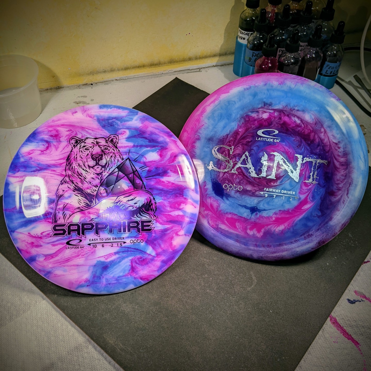 Fighting bubbles recently... I actually think it's the domey-ness of these super-glidey Latitude64 discs. I've not had t