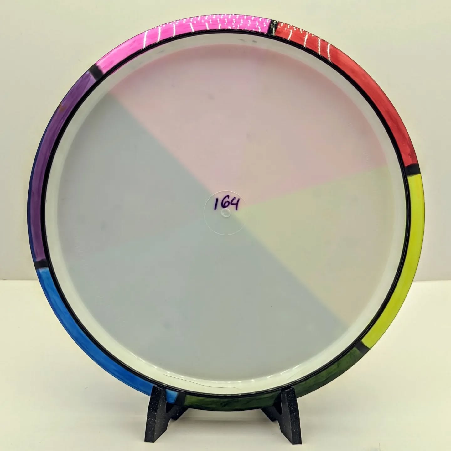 Despite the bleeding... I'm still super happy with this 3-disc series. I reused three one color dye beds: cyan, magenta,