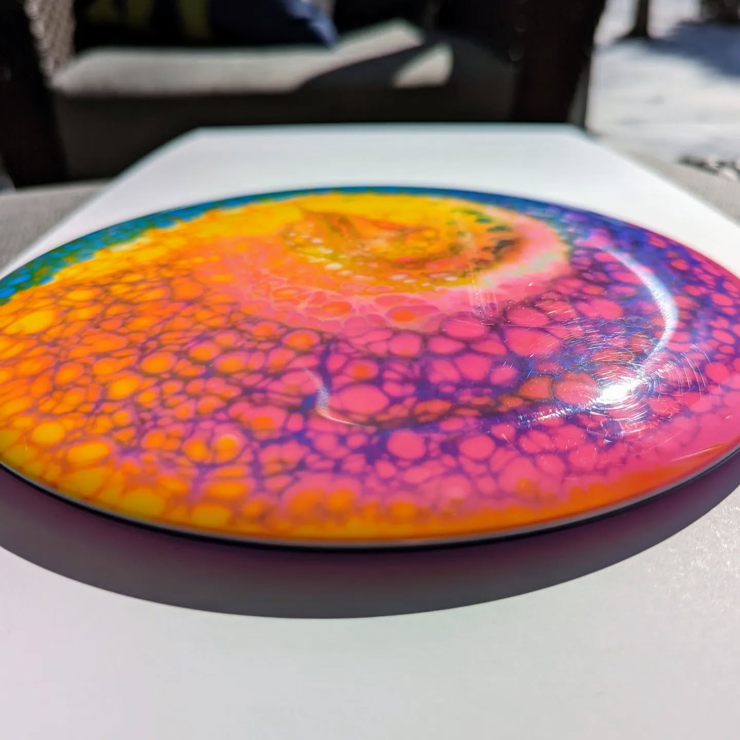 I love how this cell dye turned it, still haven't decided if I want to bag it or list it 🤔